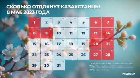 Длинные выходные: как казахстанцы отдохнут в мае 2023 года