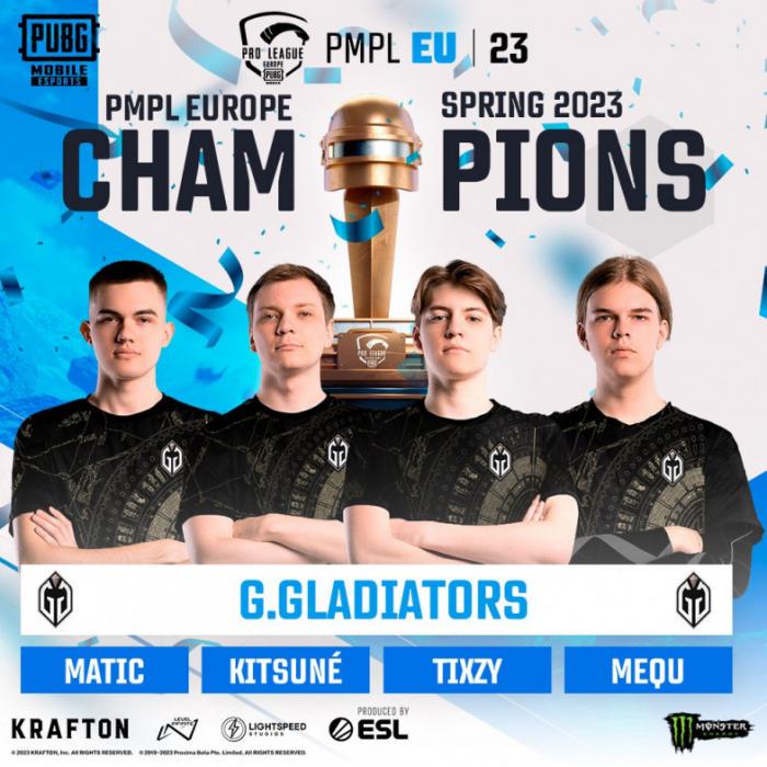 Gaimin Gladiators — чемпионы PMPL EU 2023!
