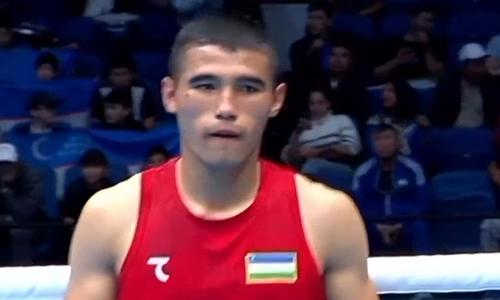 Желавший выступать за Казахстан узбекистанский боксер деклассом одержал третью победу на ЧМ-2023
