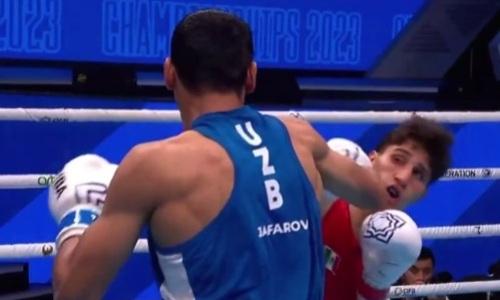 Чемпион из Узбекистана испытал проблемы в бою с Альваресом. Видео