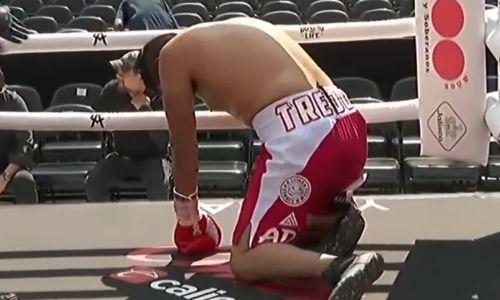 Видео нокаута, или Как казахстанский боксер заставил мучиться мексиканца в андекарде у «Канело»