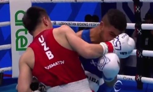 Видео второго боя олимпийского чемпиона из Узбекистана на ЧМ-2023 по боксу
