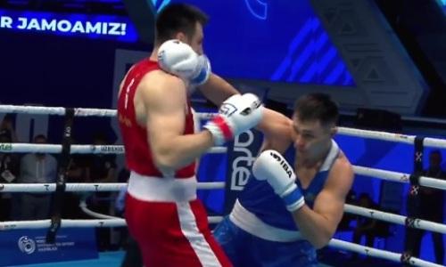 Кункабаев vs Джалолов. Видео боя супертяжей за медаль ЧМ-2023