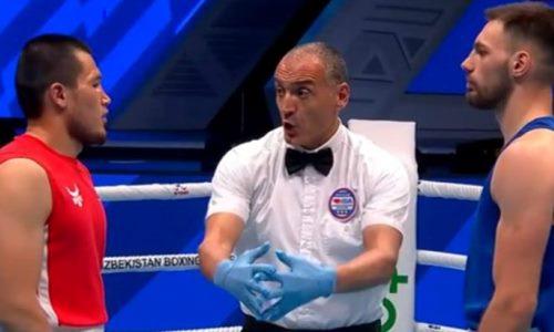 Рефери «сломал» боксера на чемпионате мира-2023 в Ташкенте. Видео