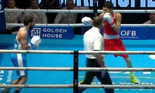 Видео полного боя за выход в финал ЧМ-2023 по боксу с уверенной победой Казахстана над Россией