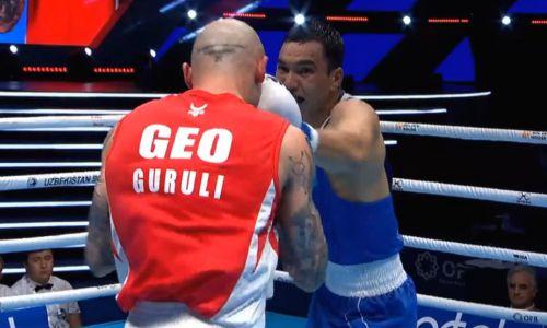 Видео полного боя с третьей разгромной победой Казахстана в полуфинале ЧМ-2023 по боксу