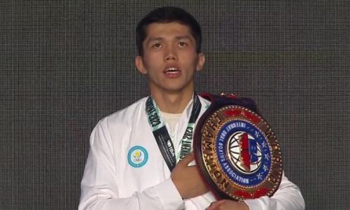 Гимн Казахстана первым прозвучал на ЧМ-2023 по боксу в Ташкенте. Видео