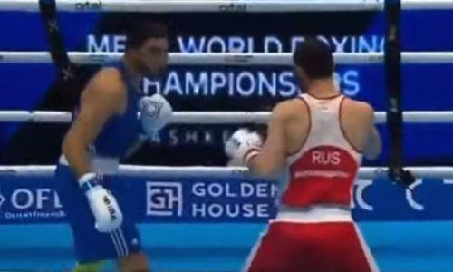 Видео полного боя обидчика чемпиона Олимпиады из Казахстана за «золото» ЧМ-2023 по боксу