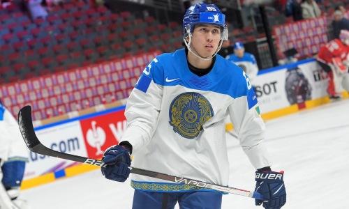 Назван лучший игрок сборной Казахстана в матче со Швейцарией на ЧМ-2023 по хоккею