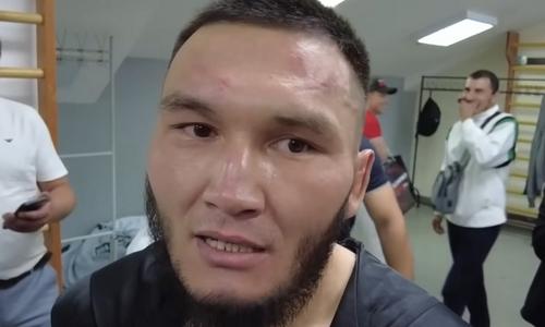 Казахстанский боец отреагировал на брутальный нокаут в первом раунде