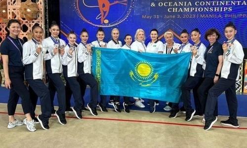 Казахстанские гимнастки завоевали медаль чемпионата Азии на Филиппинах