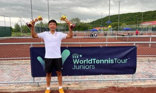 14-летний казахстанский теннисист стал абсолютным чемпионом международного турнира