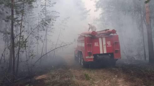 Пожарная машина из Караганды сгорела в Абайской области