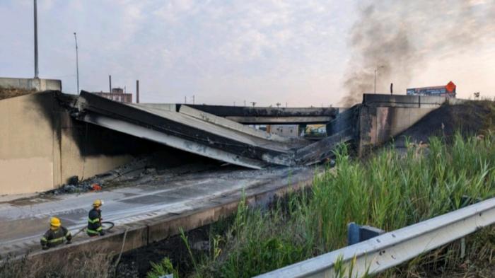 Обрушение моста закрыло главную автомагистраль в США
                12 июня 2023, 14:52
