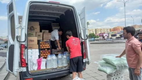 Карагандинцы отправили в область Абай первую партию гуманитарной помощи