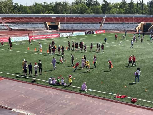 В Караганде проходит фестиваль футбола для детей из детских домов