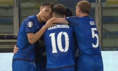 Казахстан открыл счет в матче в Италии. Видео