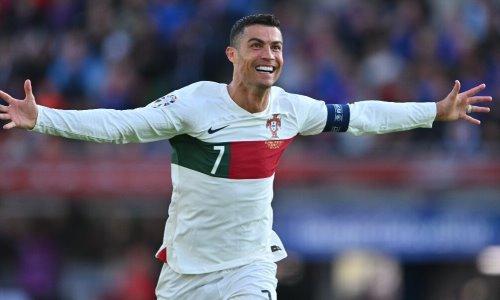 Гол Роналду на 89‑й минуте принес победу Португалии в матче отбора Евро-2024. Видео