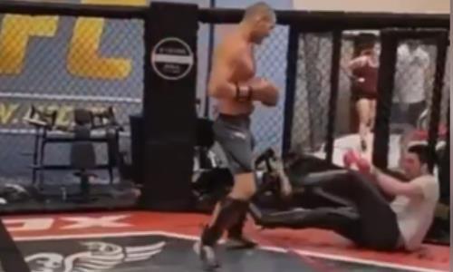 Звездный боец UFC жестко избил фаната перед боем с россиянином. Видео