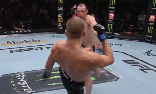 Видео полного боя Дамира Исмагулова против американца с доминирующей победой в UFC