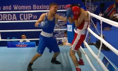Разгромом закончился бой Казахстан vs Узбекистан за «золото» международного турнира по боксу