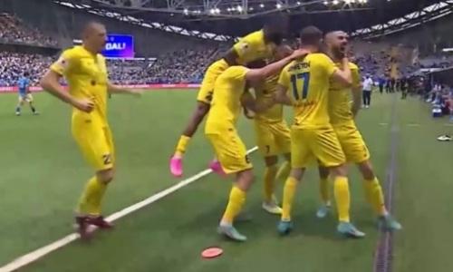 «Астана» на 11-й минуте открыла счет в матче Лиги Чемпионов. Видео