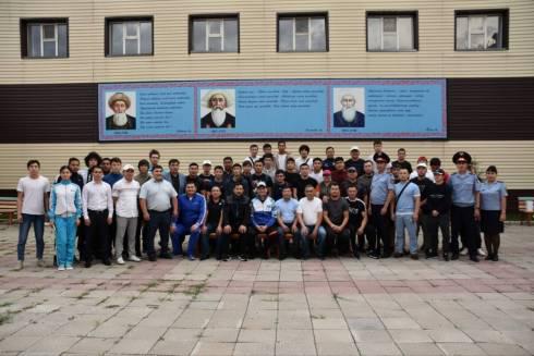 Начальник ДП Карагандинской области встретился с юными спортсменами
