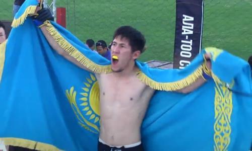Казахстанский боец нокаутом дебютировал в MMA. Видео