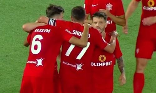 Закончился первый тайм матча «Торпедо» Кутаиси — «Актобе»