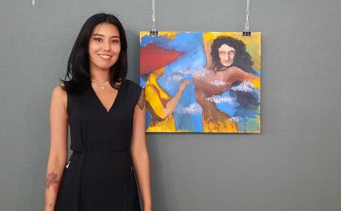 Чувствовать не глазами, а эмоциями: алматинка Миранда Омар представила свою выставку в Караганде