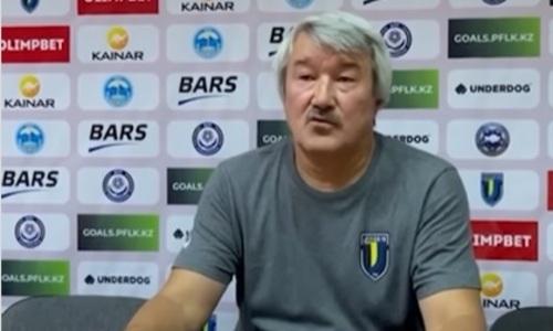 Главный тренер «Жетысу» отметил позитивный момент после домашней ничьей с «Кызылжаром»
