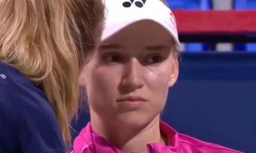 Елена Рыбакина вызвала беспокойство во время матча на турнире в Монреале. Видео