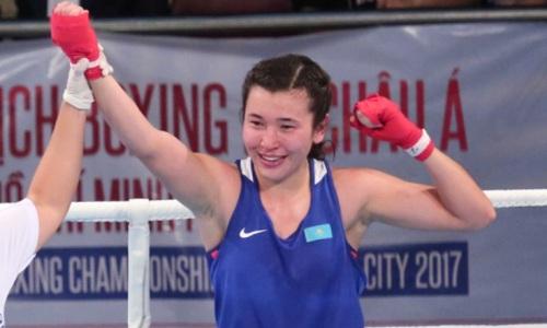 Чемпионка Азии по боксу из Казахстана нокаутом завоевала «золото». Видео