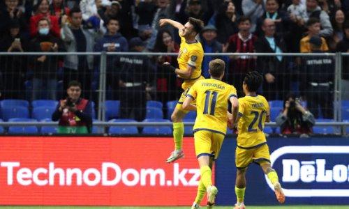 УЕФА номинировал победный гол восходящей звезды сборной Казахстана по футболу