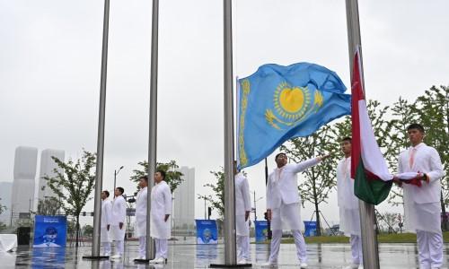 Флаг Казахстана подняли на Азиаде-2023