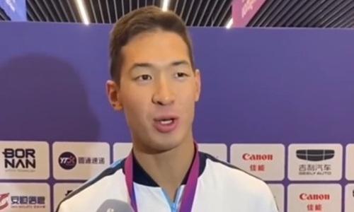 Казахстанский пловец высказался о своей завоеванной медали на Азиаде-2023