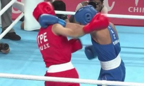 Видео боксерского боя Казахстана на Азиаде-2023 с сенсационным исходом