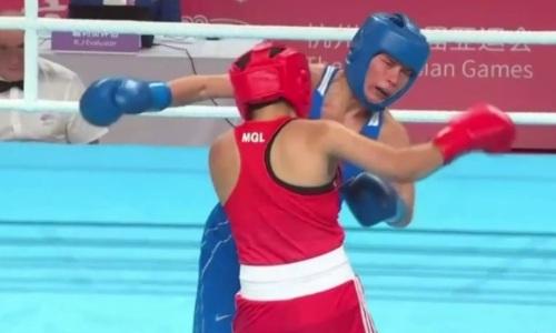 Видео боя красотки-боксерши из Казахстана за медаль Азиады в Ханчжоу