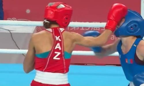 Видео полного боя трехкратной призерки чемпионатов мира по боксу из Казахстана за медаль Азиады-2023