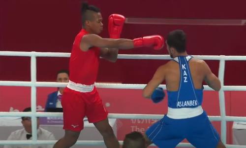 Видео полного боя капитана сборной Казахстана по боксу с сенсацией на Азиаде-2023