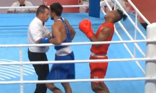 Странным поведением в ринге отметился скандальный обидчик капитана сборной Казахстана по боксу. Видео