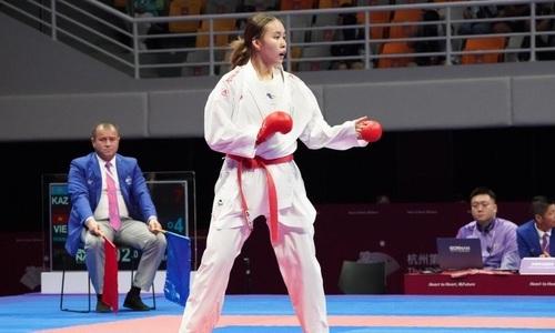 Казахстанская каратистка прокомментировала свою выигранную медаль Азиады-2023