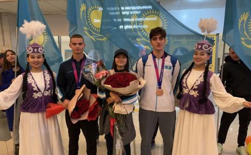 Бронзовые медалисты Азиатских игр вернулись в Караганду