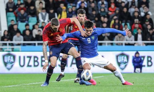 Молодежка Испании сыграла вничью с Узбекистаном перед матчем против Казахстана