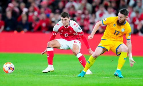 Видео голов матча Дания — Казахстан в отборе на Евро-2024