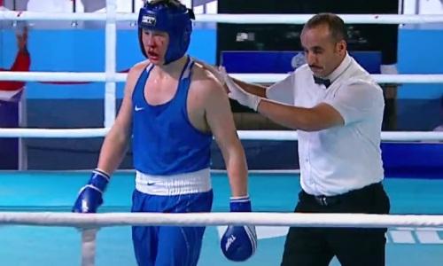 Боксеру из Казахстана в кровь разбили лицо в финале юниорского чемпионата Азии-2023. Видео
