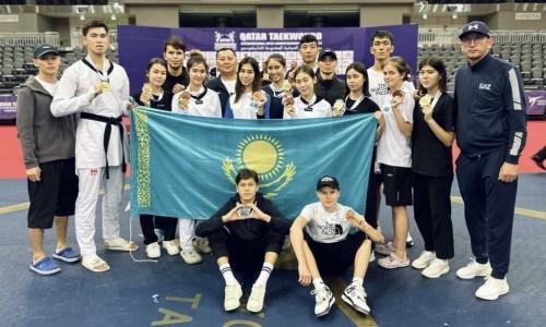 Казахстан завоевал шесть золотых медалей на турнире по таеквондо в Катаре
