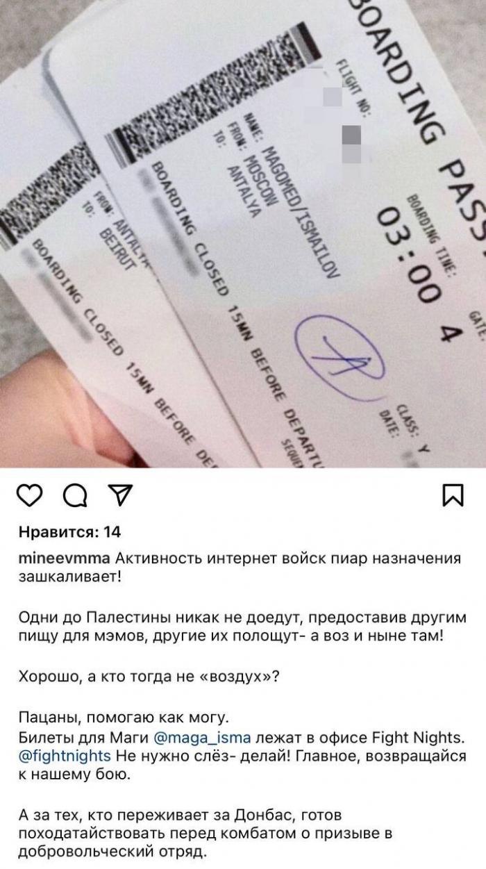 Владимир Минеев оплатил дорогу российскому бойцу до Ливана, где набирают добровольцев на войну с Израилем