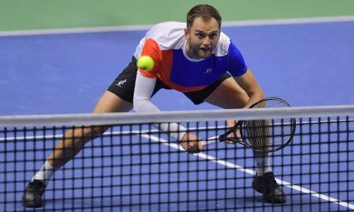 Казахстанский теннисист успешно стартовал в парах на турнире в Софии