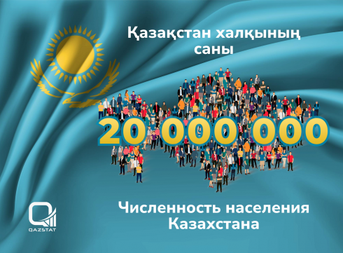 Численность населения Казахстана достигла 20 миллионов